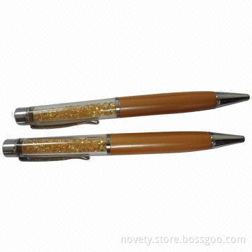 Crystal Pens, Available in Various Colors, Sized 140 x 12mm